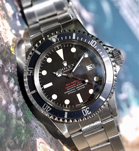 rolex with date just bezel and sea dweller face|rolex double red sea dweller.